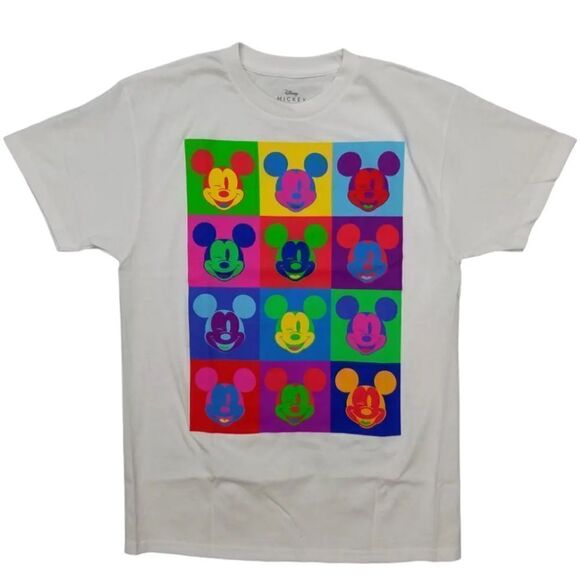 Disney Mickey Mouse Art Pop Graphic T-Shirt - Picture 4 of 7